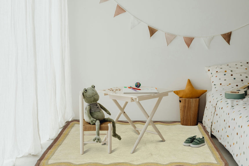 Tapis enfant en coton lavable en machine BISCUIT - AFKliving