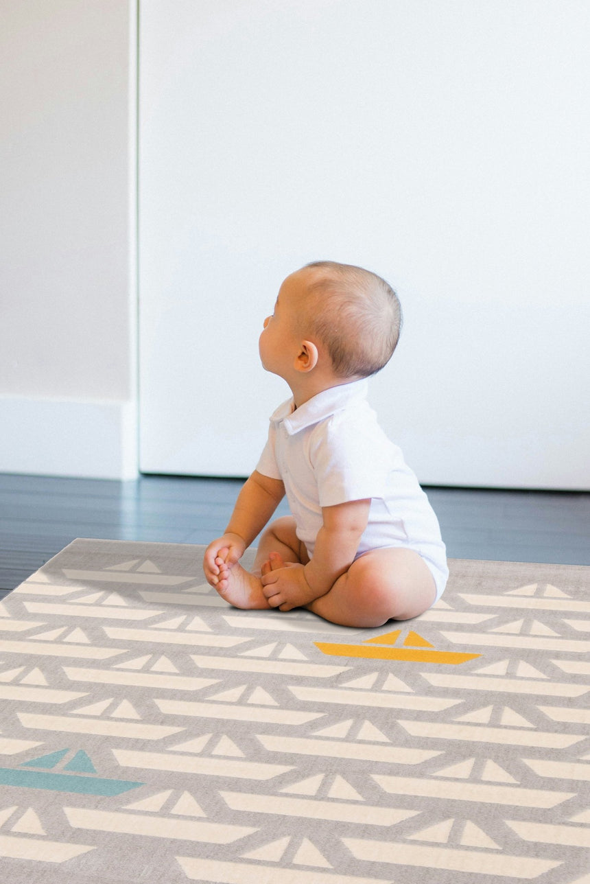 Tapis enfant super doux BATEAUX - AFKliving