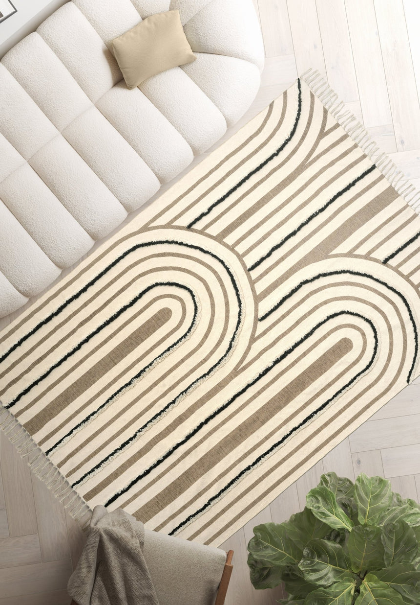 Tapis enfant tufté en coton lavable à la machine ALBAN - AFKliving