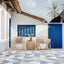 Tapis intérieur extérieur Brayden Bleu - AFKliving