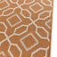 Tapis intérieur extérieur en fibres recyclées Owen Orange - AFKliving