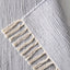 Tapis naturel en coton recyclé Kairouan Creme - AFKliving