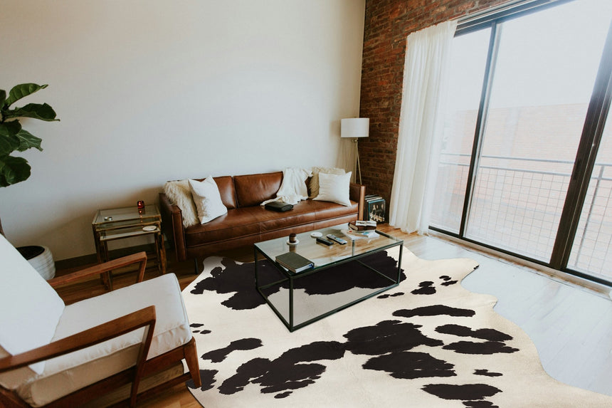 Tapis peau de vache GEORGIA Creme - AFKliving