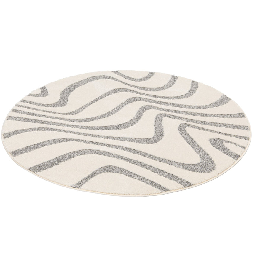 Tapis rond design avec effet relief NAYA - AFKliving
