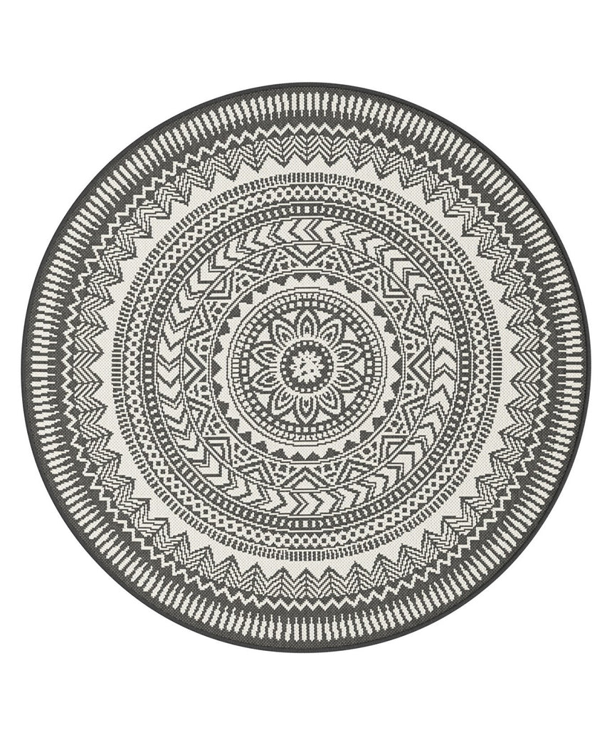 Tapis rond design intérieur extérieur MANDALA - AFKliving