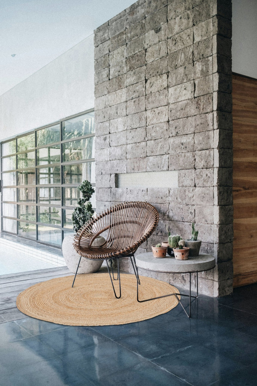 Tapis rond en jute naturelle NATURA - AFKliving