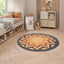 Tapis rond naturel en jute Qom Naturel - AFKliving