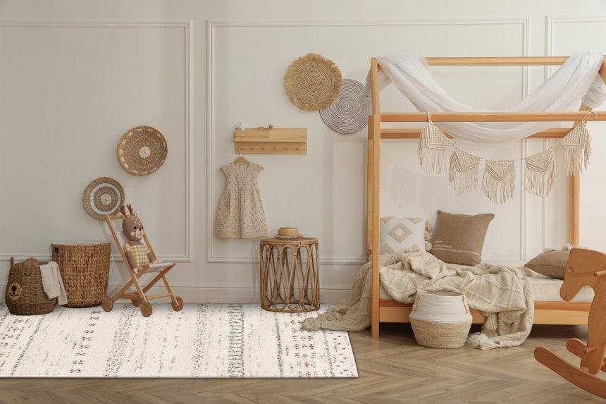 Tapis shaggy design doux et volumineux de style ethnique BLOOM - AFKliving