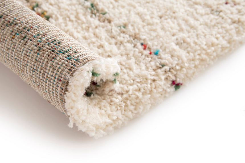 Tapis shaggy design doux et volumineux de style ethnique BLOOM - AFKliving