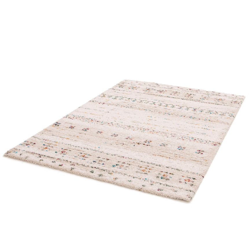Tapis shaggy design doux et volumineux de style ethnique BLOOM - AFKliving
