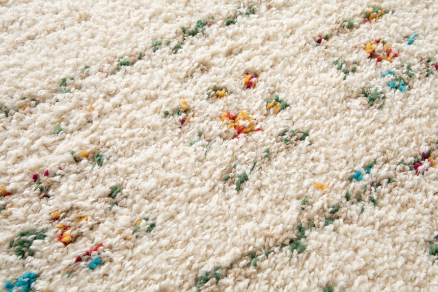 Tapis shaggy design doux et volumineux de style ethnique BLOOM - AFKliving