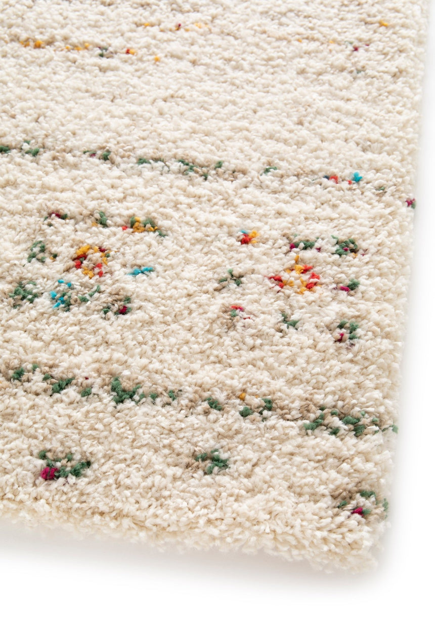 Tapis shaggy design doux et volumineux de style ethnique BLOOM - AFKliving