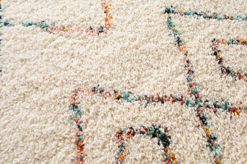 Tapis shaggy design doux et volumineux HARLEQUIN - AFKliving
