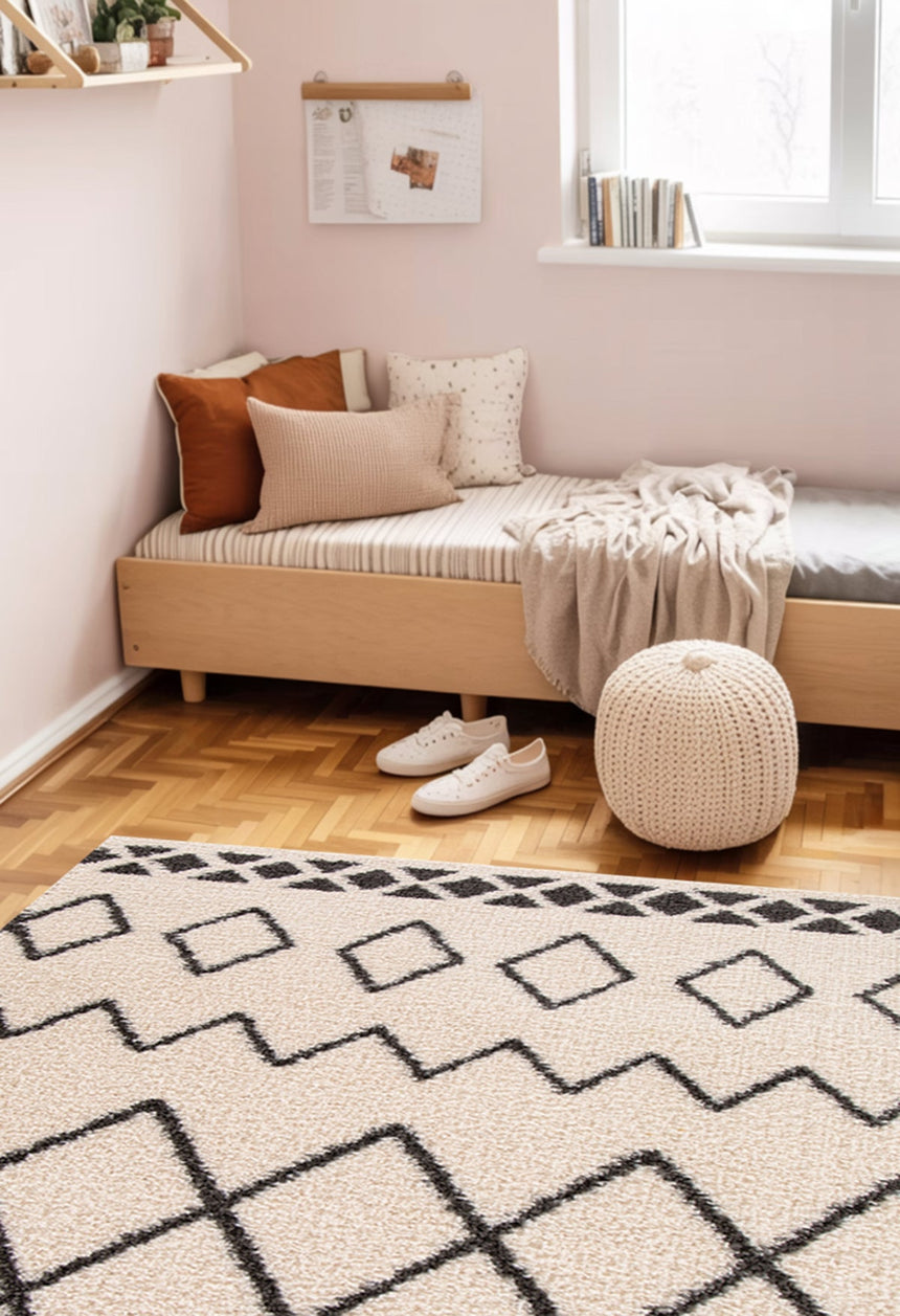 Tapis shaggy doux à poils longs Oeko - Tex BELDI - AFKliving