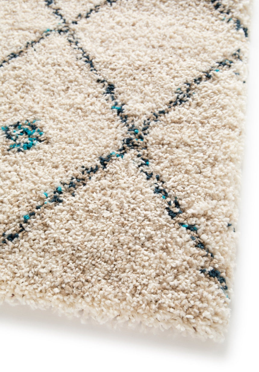 Tapis shaggy épais et confortable style ethnique DIAMOND - AFKliving