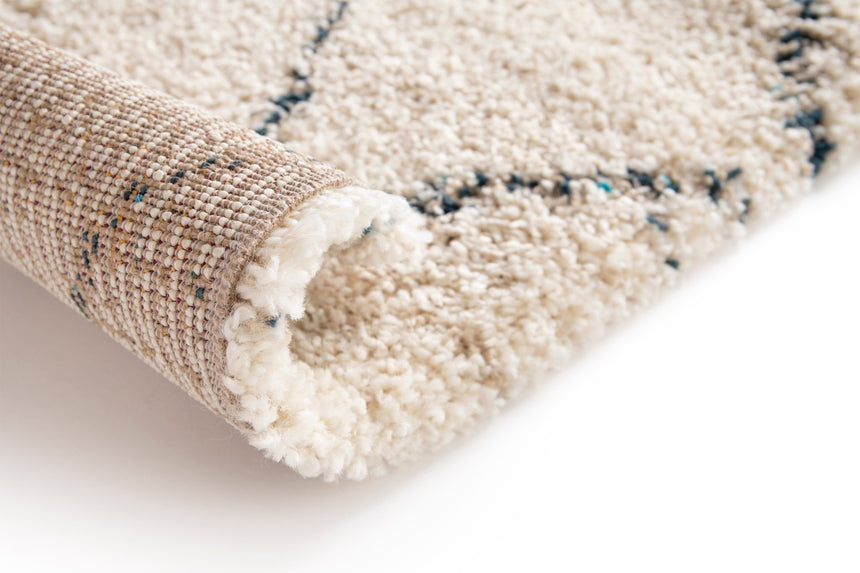 Tapis shaggy épais et confortable style ethnique DIAMOND - AFKliving