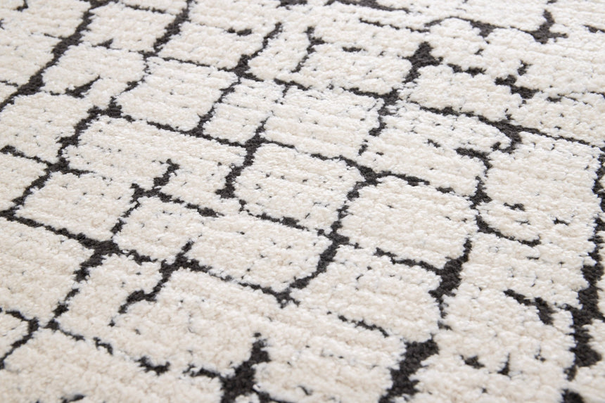 Tapis ultra doux effet sculpté OBSIDIAN - AFKliving