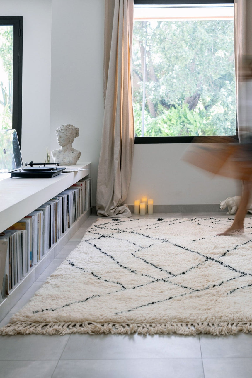 Tapis berbere authentique en laine Mamounia - AFKliving