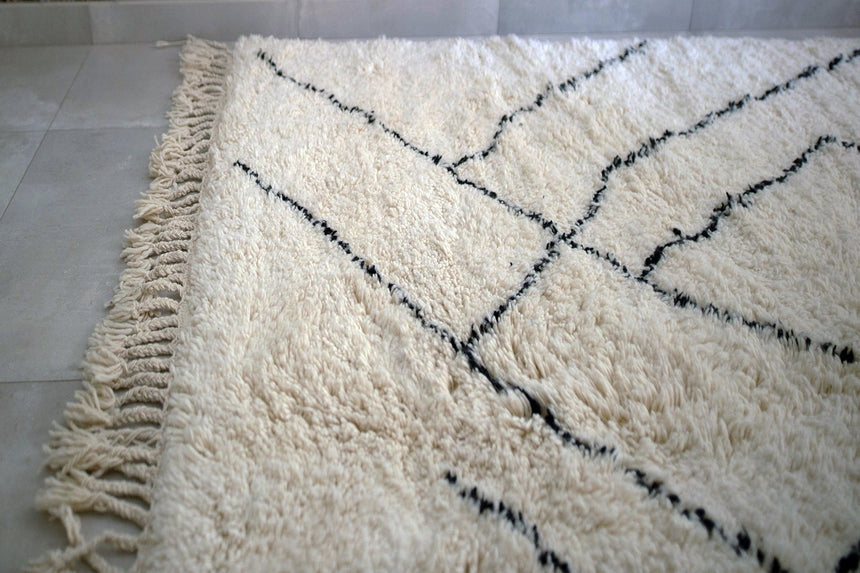 Tapis berbere authentique en laine Mamounia - AFKliving