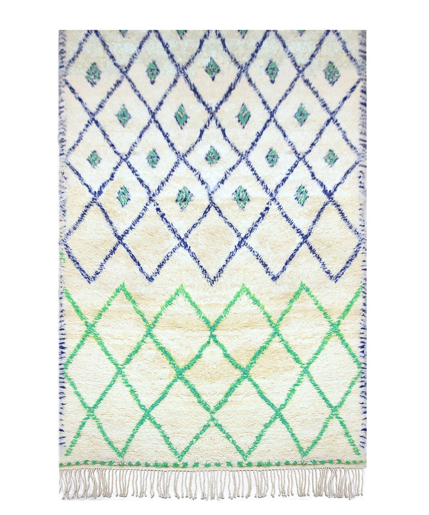 Tapis berbere authentique marocain laine Majorelle - AFKliving