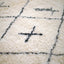 Tapis berbere authentique marocain laine noir blanc Amazighs - AFKliving
