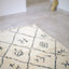 Tapis berbere authentique marocain laine noir blanc Amazighs - AFKliving