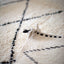 Tapis berbere authentique marocain laine noir blanc Kasbah - AFKliving