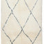 Tapis berbere authentique marocain laine noir blanc Kchacha - AFKliving