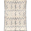 Tapis berbere authentique marocain laine noir blanc Medina - AFKliving