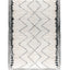 Tapis berbere authentique marocain laine noir blanc Riad - AFKliving