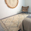Tapis berbere authentique marocain laine noir blanc Semmarine - AFKliving
