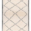 Tapis berbere authentique marocain laine noir blanc Semmarine - AFKliving
