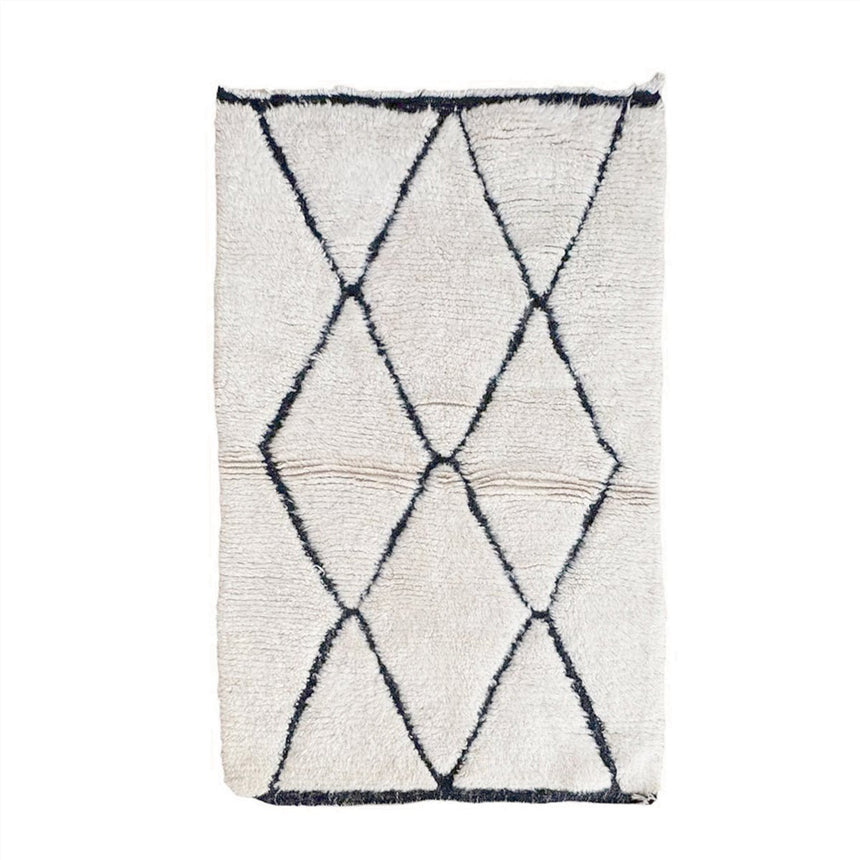 Tapis Berbere marocain pure laine 103 x 167 cm - AFKliving