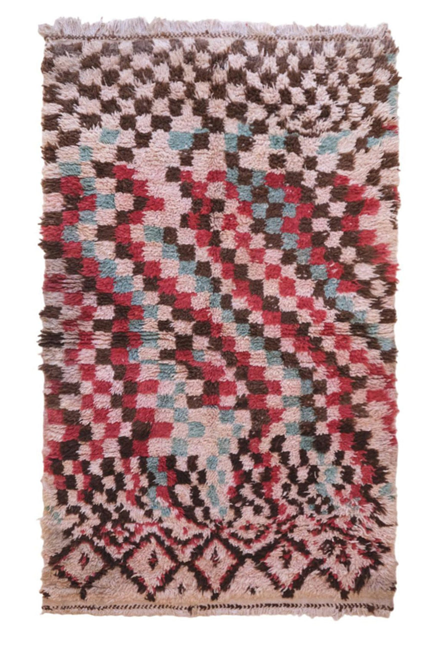 Tapis Berbere marocain pure laine 110 x 176 cm - AFKliving