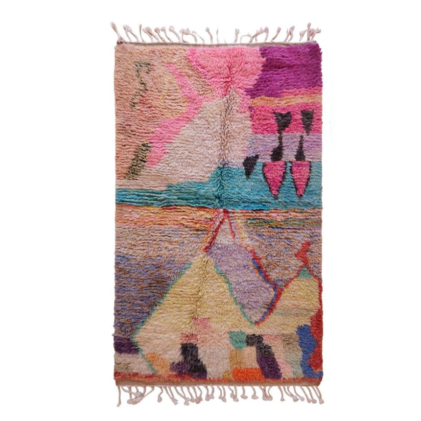 Tapis Berbere marocain pure laine 113 x 181 cm - AFKliving