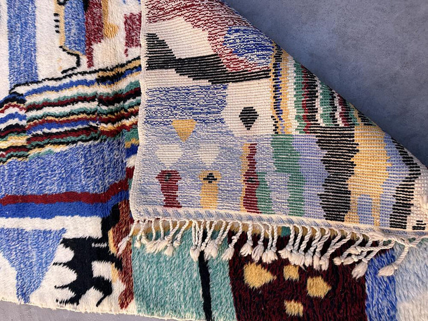 Tapis Berbere marocain pure laine 113 x 189 cm - AFKliving