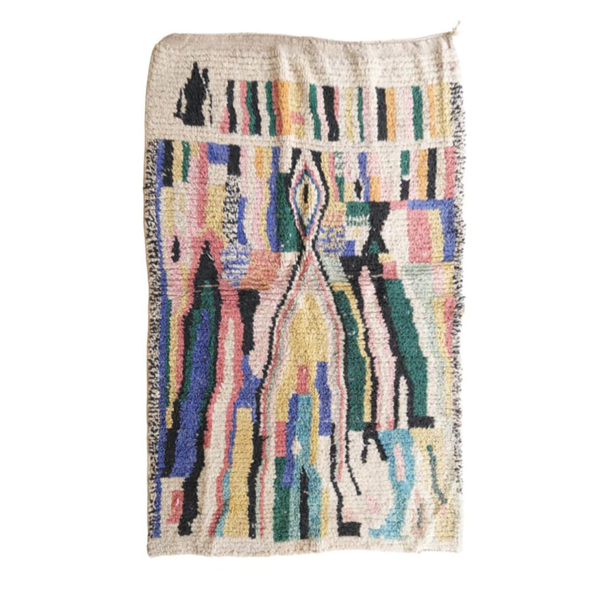 Tapis Berbere marocain pure laine 116 x 168 cm VENDU - AFKliving