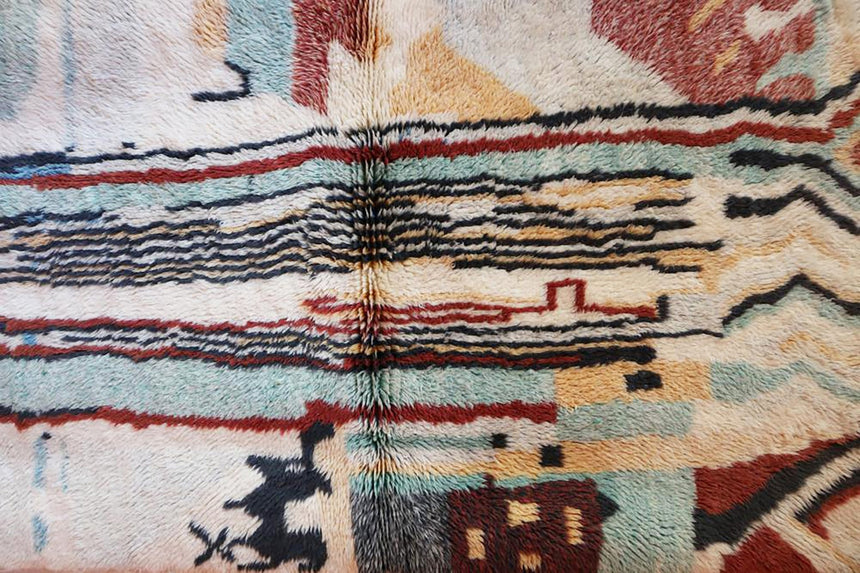 Tapis Berbere marocain pure laine 119 x 171 cm - AFKliving