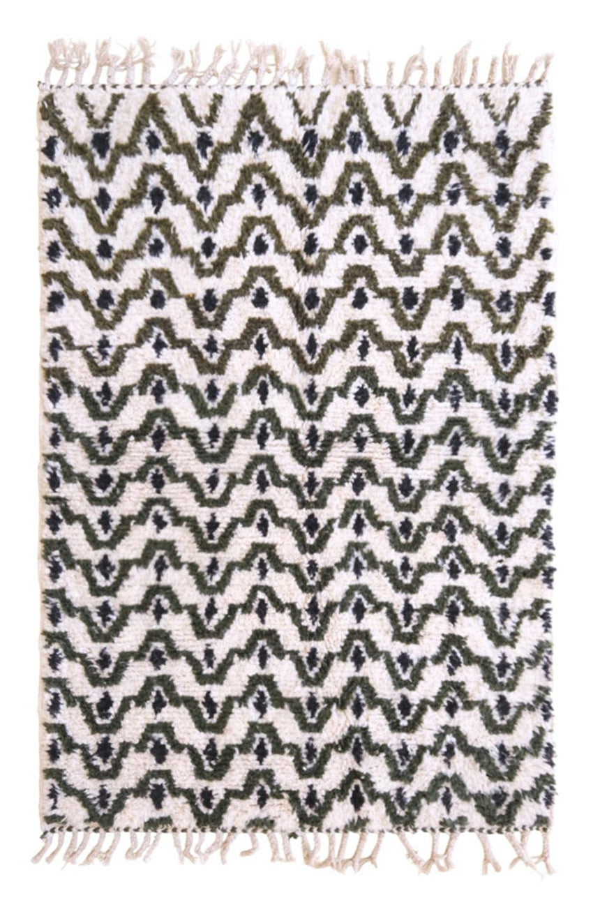 Tapis Berbere marocain pure laine 126 x 180 cm - AFKliving