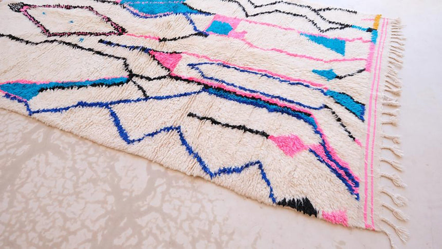 Tapis Berbere marocain pure laine 129 x 234 cm - AFKliving