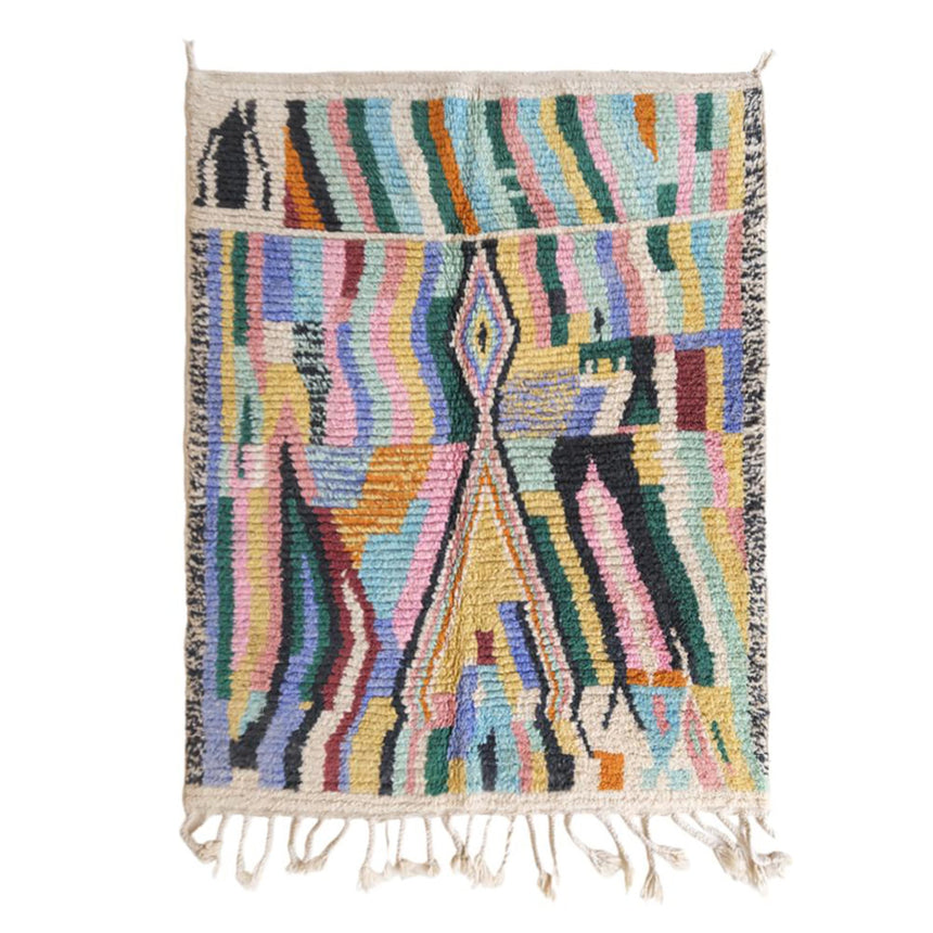Tapis Berbere marocain pure laine 140 x 162 cm - AFKliving