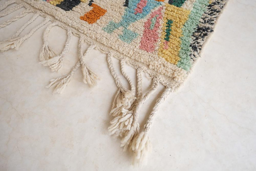 Tapis Berbere marocain pure laine 140 x 162 cm - AFKliving