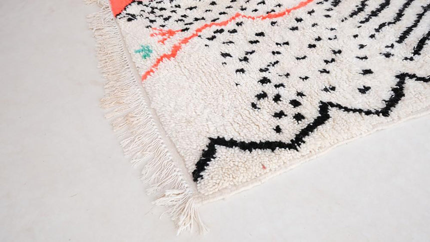 Tapis Berbere marocain pure laine 141 x 262 cm - AFKliving