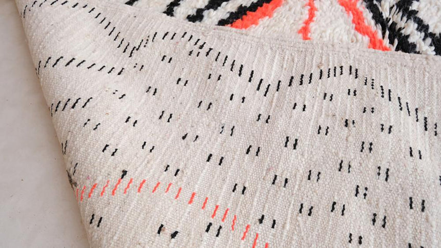 Tapis Berbere marocain pure laine 141 x 262 cm - AFKliving