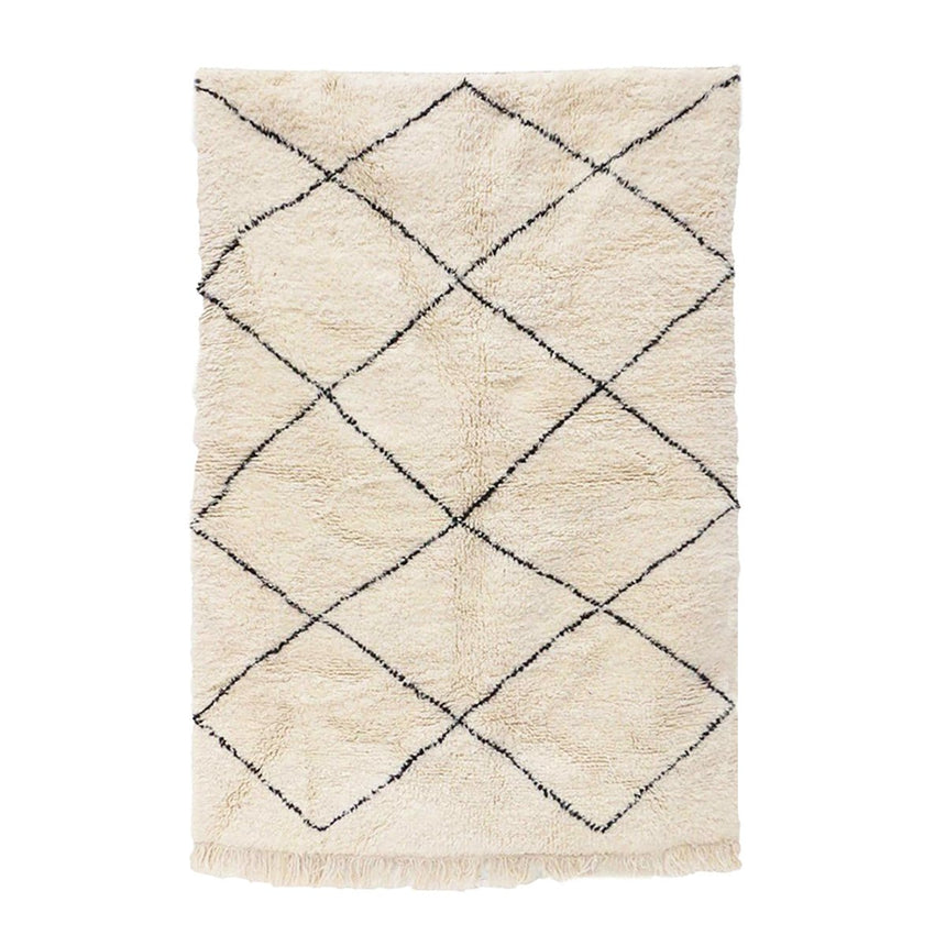 Tapis Berbere marocain pure laine 143 x 200 cm - AFKliving