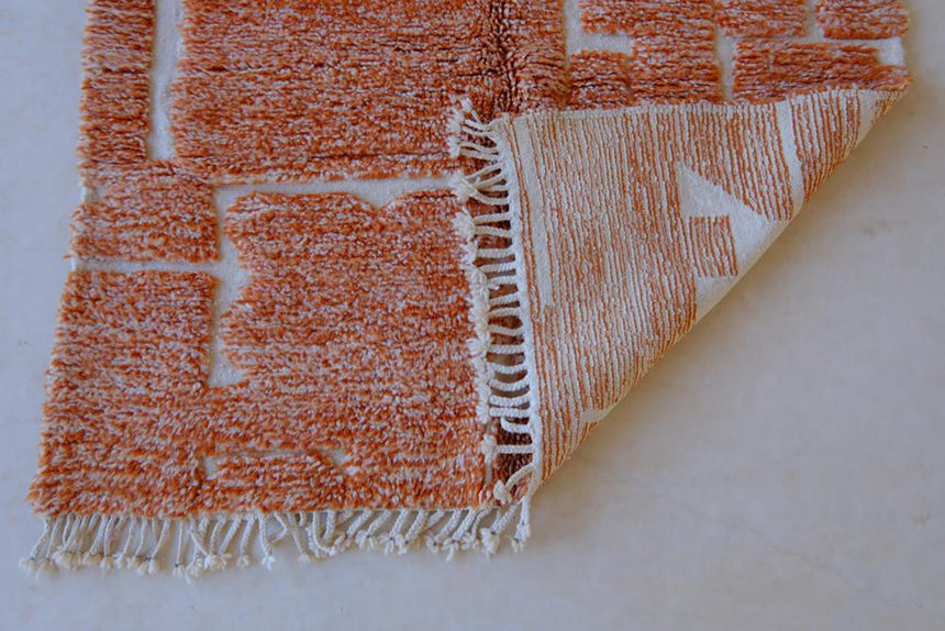 Tapis Berbere marocain pure laine 143 x 254 cm - AFKliving