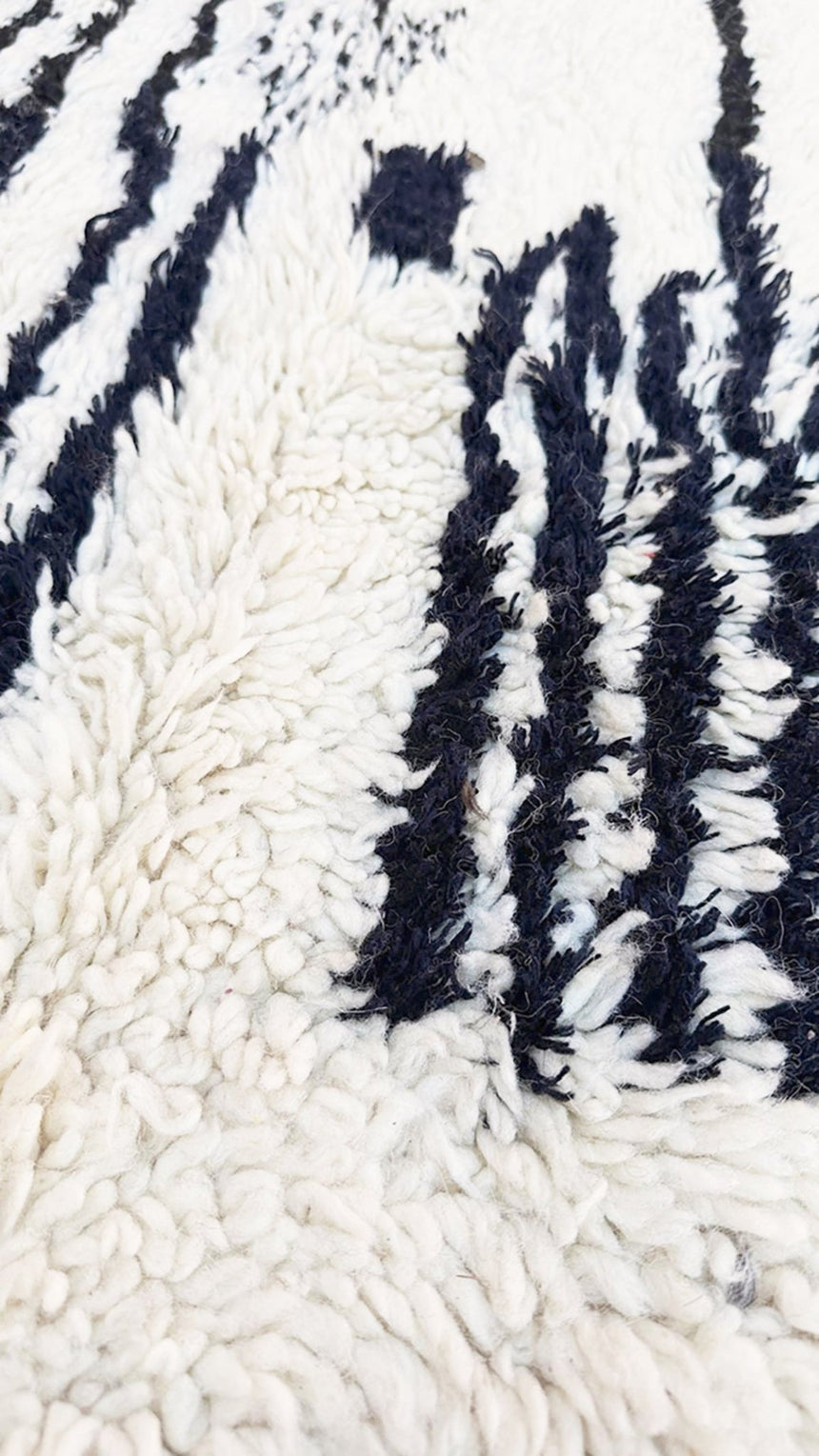 Tapis Berbere marocain pure laine 144 x 259 cm - AFKliving