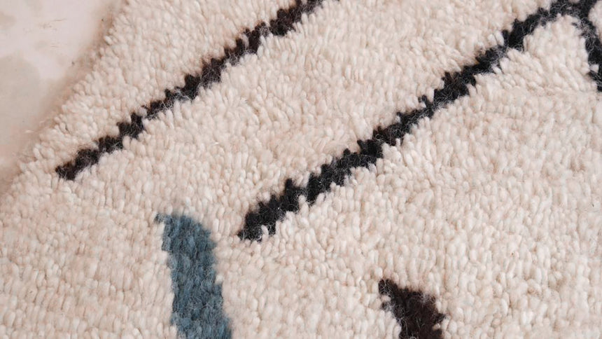 Tapis Berbere marocain pure laine 144 x 265 cm - AFKliving
