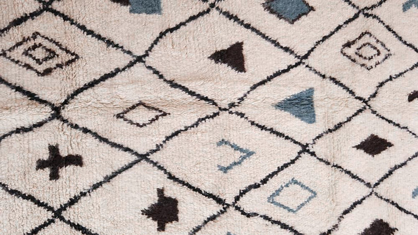 Tapis Berbere marocain pure laine 144 x 265 cm - AFKliving