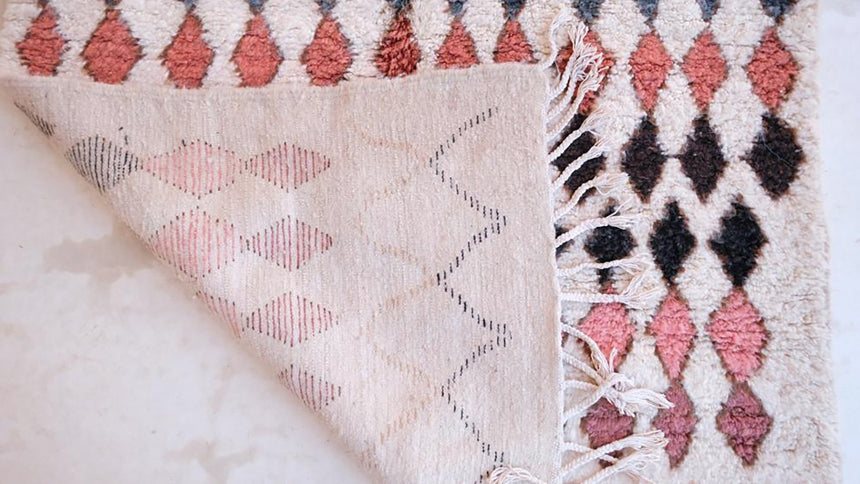 Tapis Berbere marocain pure laine 145 x 261 cm - AFKliving